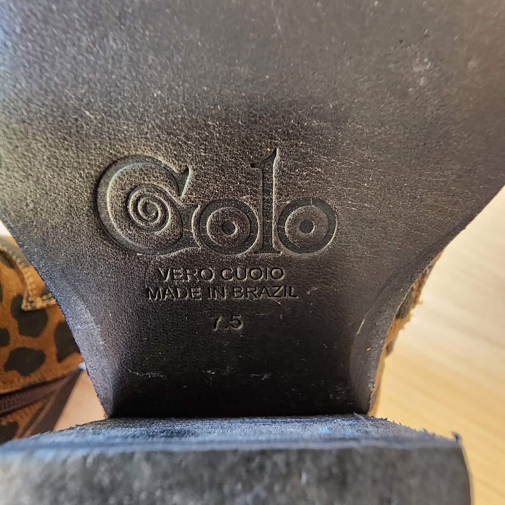 Golo Vero Cuoio Shoes Leopard Print Ankle Boots - Picture 9 of 10